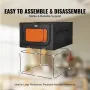 lasergraveringskabinet, 800 x 800 x 500 mm (31,5 x 31,5 x