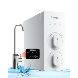 Reverse Osmosis System 800 GPD 8-stage Tankless Under Sink Water Filter