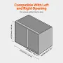 Min 15"W Opening Blind Corner Pull Out Organizer, 2 Tier 4 Shelf Kitchen Cabinet Organizer, Chrome Carbon Steel Storage Basket, 
