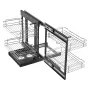 Min 15"W Åbning Blind Hjørne Udtræk Organizer, 2 Eter 4 Hylde