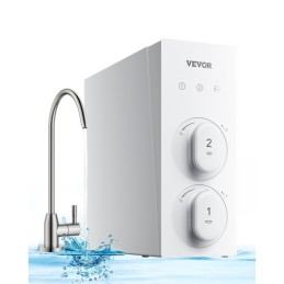 Reverse Osmosis System 400 GPD 8-stage Tankless Under Sink Water Filter