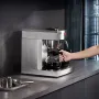 12 Cups Commercial Drip Coffee Maker, Coffee Maker Machine with 3 Glass Carafes and 3 Warmer Plates, Stainless Steel Pour Over C