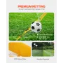 VEVOR bærbart fodboldmål, 12 x 6 fod til voksne børns baggårdsfodboldnet, stort træningsfodboldnet, stålfiberstrukturtog
