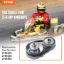 drivkobling, 2-8 HK motor, 2000 o/min højstyrke drivkobling med