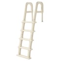 5-Step Inclined Pool Ladder of 2 Handrails Loads 300 lb for 48-54 In Pool
