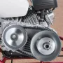 Drive Clutch, 2-8HP Engine, 2000 RPM High-Strength Drive Clutch with Asymmetric Designed Wheels & Robust Rubber Belt, Sturdy & D