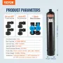 VEVOR Whole House Salt Free Descaler, Water Filter for City Water, 1100,000 Gallon Whole House Water Descaler for All Kinds of P