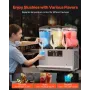 VEVOR Commercial Slushy Machine, 12Lx3 Triple Tank Frosne Drink Machine, 144 kopper rustfrit stål Margarita Smoothie Frozen Drin