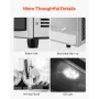Commercial Slushy Machine, 12Lx3 Triple Tank Frozen Drink Machine, 144 Cups Stainless Steel Margarita Smoothie Frozen Drink Make