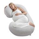 Pregnancy Pillow C-Shaped Full Body Maternity Pillow Soft and Breathable