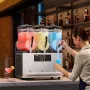 VEVOR Commercial Slushy Machine, 12Lx3 Triple Tank Frozen Drink Machine, 144 Cups Stainless Steel Margarita Smoothie Frozen Drin