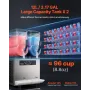VEVOR Commercial Slushy Machine, 12Lx2 Double Tank Frosne Drink Machine, 96 kopper rustfrit stål Margarita Smoothie Frossen