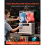 VEVOR Commercial Slushy Machine, 12Lx2 Double Tank Frosne Drink Machine, 96 kopper rustfrit stål Margarita Smoothie Frossen
