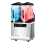 Commercial Slushy Machine, 12Lx2 Double Tank Frozen Drink Machine, 96 Cups Stainless Steel Margarita Smoothie Frozen Drink Maker