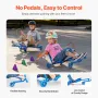 Ride on Scooter, Load Capacity of 132 lbs, Swing Side-to-Side for Amazing Ride Powered by Zig-Zag Motion, Ride on Drifting Toy f