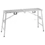 Work Platform, 4 Gear Adjustable Height, Folding Alloy Steel Step Ladder, Portable Scaffolding Platform, 800 lb Load Capacity, N