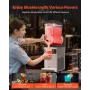 VEVOR Commercial Slushy Machine, 12L Single Tank Frozen Drink Machine, 48 Cups Stainless Steel Margarita Smoothie Frozen Drink M