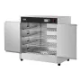 Hot Box Food Warmer, 4-Tier Concession Warmer with Water Tray, 4 Pans, Double-door and Adjustable Shelves, Stainless Steel Food 