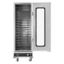 Hot Box Food Warmer, 16-Tier Large Concession Warmer with Water Tray, Glass Single-door and Adjustable Shelves, Stainless Steel 