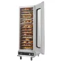 Hot Box Food Warmer, 16-Tier Large Concession Warmer with Water Tray, Glass Single-door and Adjustable Shelves, Stainless Steel 