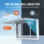VEVOR Concession Window for Food Truck, 36"x24" Aluminum Alloy Service Window, Up to 85 Degrees Serving Window with 2 Sliding Wi
