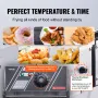 Commercial Electric Deep Fryer, 24L Large Capacity Electric Countertop Fryer with Dual Removable Basket, 5000W Stainless Steel D