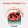 Hot Air Plastic Welder, 1600W Hot Air Torch Pistol, 122-1112℉ PVC TPO Vinyl Heat Gun Welding Torch, Plastic Welding Roofing Kit 