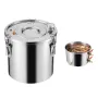 Alcohol Still, 5 Gal / 19 L rustfrit stål Vand Alkoholdestiller