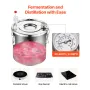 Alcohol Still, 8 Gal / 30 L Stainless Steel Water Alcohol Distiller with Copper Coil, Home Brewing Refining Fermentation Kit wit
