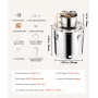 Alcohol Still, 8 Gal / 30 L Stainless Steel Water Alcohol Distiller with Copper Coil, Home Brewing Refining Fermentation Kit wit
