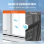 Concession Window for Food Truck, 48"x36" Aluminum Alloy Service Window, Up to 85 Degrees Serving Window with 4 Sliding Windows 