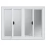 Concession Window for Food Truck, 48"x36" Aluminum Alloy Service Window, Up to 85 Degrees Serving Window with 4 Sliding Windows 