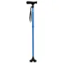 Walking Cane for Man Woman, Folding Walking Stick with 8-Level Adjustable Height and 4-Pronged Pivoting Base, Lightweight & Port