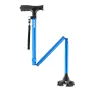 Walking Cane for Man Woman, Folding Walking Stick with 8-Level Adjustable Height and 4-Pronged Pivoting Base, Lightweight & Port