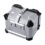 Motorcycle Top Case, Universal Aluminum Alloy Motorbike Tail Box with Leather Lining, 45L Waterproof Detachable Motorcycle Top B