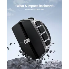 VEVOR Motorcykel Top Case, Universal Holdbar PP Materiale Motorcykel haleboks med reflekterende panel, 48L vandtæt aftagelig Mot