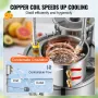 VEVOR Alcohol Still, 8 Gal / 30 L Stainless Steel Water Alcohol Distiller with Copper Coil for Fast Cooling, Dual Condenser Dist