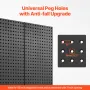 VEVOR Metal Pegboard Panels, 24" x 12" Pegboard, 2 Panels, Heavy Duty Steel Peg Board Wall Organizer, for Living Room Garage Too