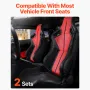 Racing Seat, 2 Set, Adjustable Racing Cockpit with Wide Angle Reclining & High-Resilience Foam, Comfortable Racing Chair with So