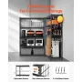 opbevaringshylder, 2500 lbs, 5 etagers kraftige garagehylder
