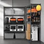 Storage Shelves, 2500 lbs, 5 Tier Heavy Duty Garage Shelving, 18" D x 48" W x 72" H Adjustable Metal Shelves for Industrial Shel