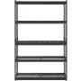 Storage Shelves, 2500 lbs, 5 Tier Heavy Duty Garage Shelving, 18" D x 48" W x 72" H Adjustable Metal Shelves for Industrial Shel