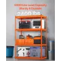 opbevaringshylder, 2400 lbs, 4 etagers kraftige garagehylder