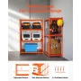 Storage Shelves, 2400 lbs, 4 Tier Heavy Duty Garage Shelving, 20" D x 40" W x 60" H Adjustable Metal Shelves for Industrial Shel