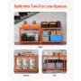 Storage Shelves, 2400 lbs, 4 Tier Heavy Duty Garage Shelving, 20" D x 40" W x 60" H Adjustable Metal Shelves for Industrial Shel