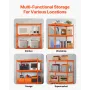 VEVOR Storage Shelves, 2400 lbs, 4 Tier Heavy Duty Garage Shelving, 20" D x 40" W x 60" H Adjustable Metal Shelves for Industria