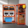 opbevaringshylder, 2400 lbs, 4 etagers kraftige garagehylder