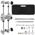 16Pcs Mortice Door Fitting Kit, DBB Lock Mortiser Kit with 3pcs Tungsten Steel Cutters & Accessories,Mortising Jig Tool Hole