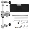 16Pcs Mortice Door Fitting Kit, DBB Lock Mortiser Kit with 3pcs Tungsten Steel Cutters & Accessories,Mortising Jig Tool Hole