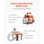 5.7 L(1.5 Gallon) Vacuum Chamber and 100 L/min(3.5 CFM) Pump Kit, Stainless Steel Chamber, Single Stage Vacuum Pump Degassing Ch